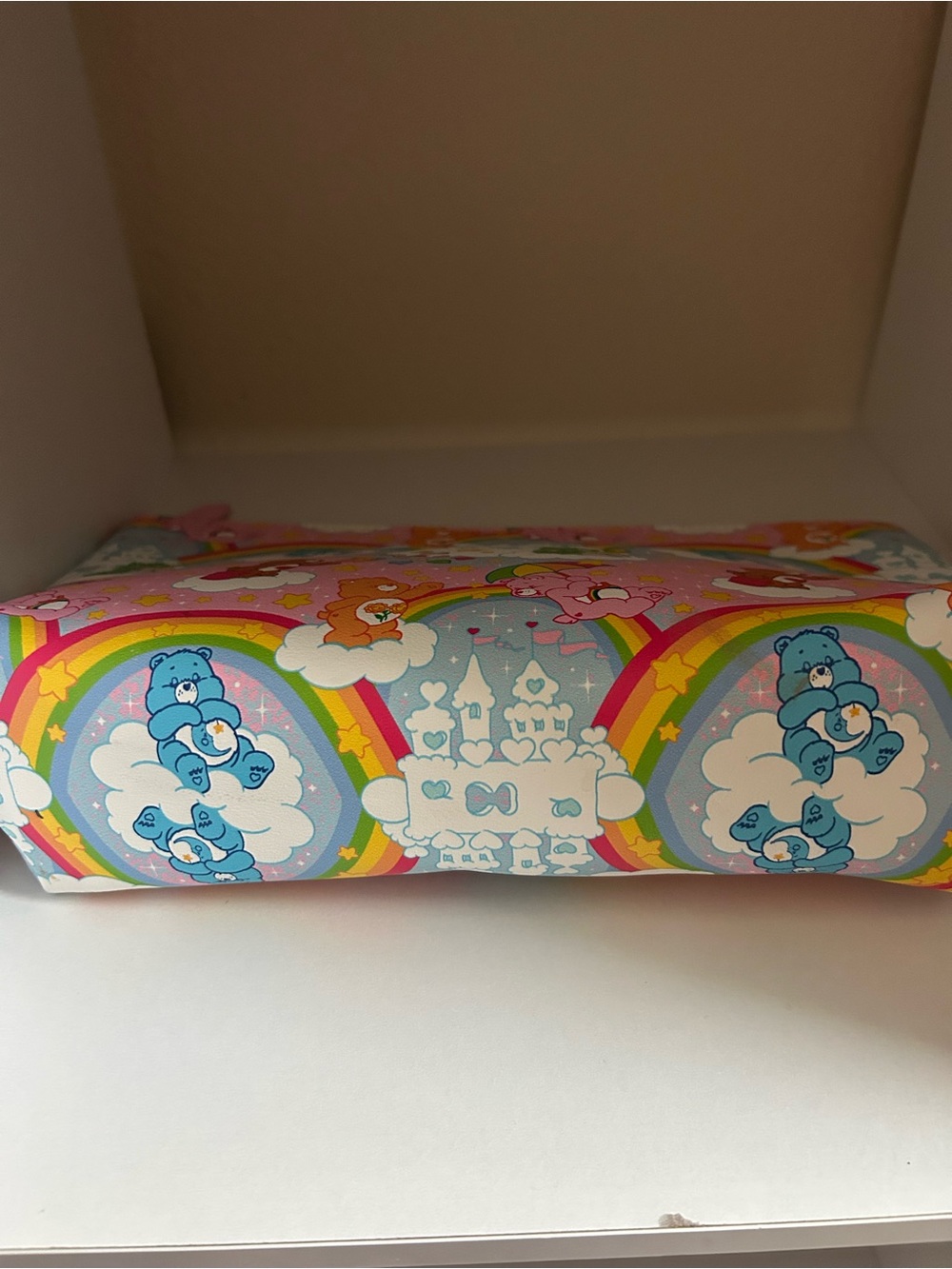 Care Bears Pink Rainbow Print Cosmetic Zip Pouch - Picture 4 of 5